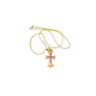 CHROME HEARTS CROSS PENDANT NECKLACE 326724